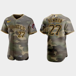 Premium Pittsburgh Pirates #27 Kevin Newman Men's Nike 2021 Armed Forces Day Authentic MLB Jersey  Camo