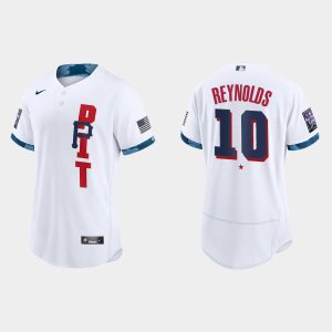 Superb Pittsburgh Pirates #10 Bryan Reynolds 2021 MLB All Star Game Authentic White Jersey