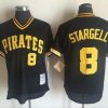 HighQuality Mitchell and Ness 1982 Pirates #8 Willie Stargell Stitched Black Throwback MLB Jersey