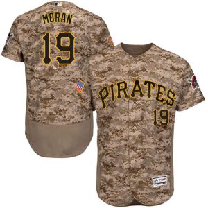 Outstanding Pirates #19 Colin Moran Camo Flexbase Authentic Collection Stitched MLB Jersey