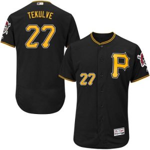 Amazing Pirates #27 Kent Tekulve Black Flexbase Authentic Collection Stitched MLB Jersey