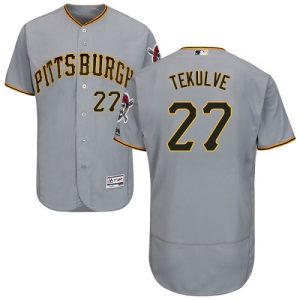 HighQuality Pirates #27 Kent Tekulve Grey Flexbase Authentic Collection Stitched MLB Jersey