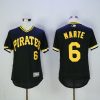Stunning Pirates #6 Starling Marte Black Flexbase Authentic Collection Cooperstown Stitched MLB Jersey