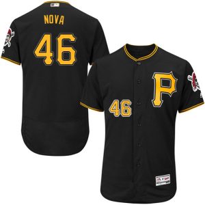HighQuality Pirates #46 Ivan Nova Black Flexbase Authentic Collection Stitched MLB Jersey