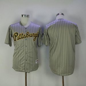 Exceptional Pirates Blank Grey Strip 1997 Turn Back The Clock Stitched MLB Jersey