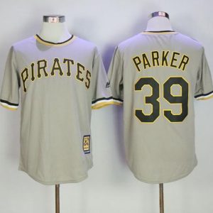 HighQuality Mitchell And Ness Pirates #39 Dave Parker Grey Throwback Stitched MLB Jersey