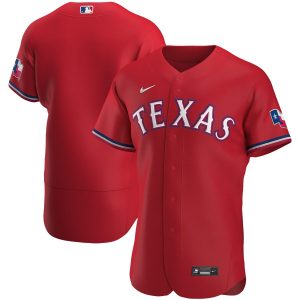 Outstanding Texas Rangers Men's Nike Red Alternate 2020 Authentic MLB Jersey