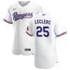 Delightful Texas Rangers #25 Jose Leclerc Men's Nike White Home 2020 Authentic Player MLB Jersey