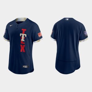 Fantastic Texas Rangers 2021 MLB All Star Game Authentic Navy Jersey