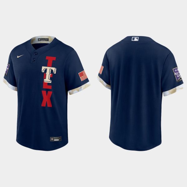 Superb Texas Rangers 2021 MLB All Star Game Fan's Version Navy Jersey
