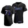 Stunning Texas Rangers #73 Kyle Cody Men's Nike Iridescent Holographic Collection MLB Jersey   Black