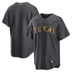 HighQuality Texas Rangers Blank Men's Nike Charcoal 2022 MLB All Star Game Replica Jersey
