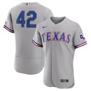 Fantastic Texas Rangers 2023 Jackie Robinson Day Gray Men's Nike Authentic Jersey