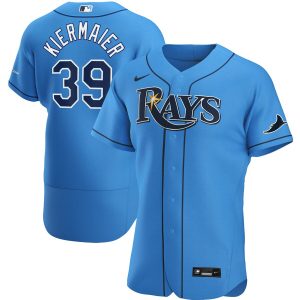 Amazing Tampa Bay Rays #39 Kevin Kiermaier Men's Nike Light Blue Alternate 2020 Authentic Player MLB Jersey