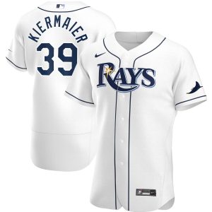 Outstanding Tampa Bay Rays #39 Kevin Kiermaier Men's Nike White Home 2020 Authentic Player MLB Jersey