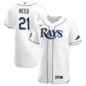 Amazing Tampa Bay Rays #21 Cody Reed Men's Nike White Home 2020 World Series Bound Authentic Player MLB Jersey