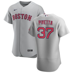 Exceptional Boston Red Sox #37 Nick Pivetta Men's Nike Gray Road 2020 Authentic Team MLB Jersey