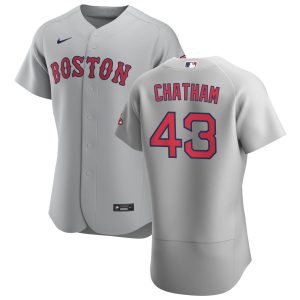 Amazing Boston Red Sox #43 C.J. Chatham Men's Nike Gray Road 2020 Authentic Team MLB Jersey