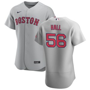 HighQuality Boston Red Sox #56 Matt Hall Men's Nike Gray Road 2020 Authentic Team MLB Jersey
