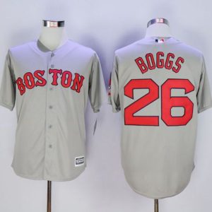 Superb Red Sox #26 Wade Boggs New Grey Cool Base Stitched MLB Jersey
