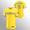 Fantastic Boston Red Sox #8 Carl Yastrzemski Men's Nike 2021 City Connect Gold Authentic MLB Jersey