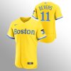 HighQuality Boston Red Sox #11 Rafael Devers Men's Nike 2021 City Connect Gold Authentic MLB Jersey
