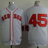 Stunning Red Sox #45 Pedro Martinez White Cool Base Stitched MLB Jersey