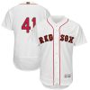 Outstanding Red Sox #41 Chris Sale White FlexBase Authentic 2019 Gold Program Cool Base Stitched MLB Jersey