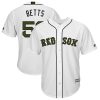 Fantastic Red Sox #50 Mookie Betts White New Cool Base 2018 Memorial Day Stitched MLB Jersey