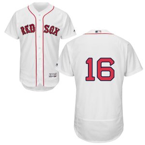 Premium Red Sox #16 Andrew Benintendi White Flexbase Authentic Collection Stitched MLB Jersey