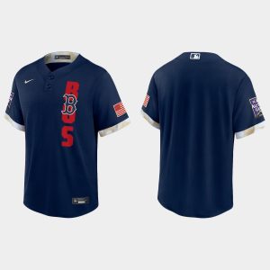 Outstanding Boston Red Sox 2021 MLB All Star Game Fan's Version Navy Jersey