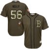 Delightful Red Sox #56 Joe Kelly Green Salute to Service Stitched MLB Jersey