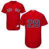 Fantastic Red Sox #28 J. D. Martinez Red Flexbase Authentic Collection Stitched MLB Jersey
