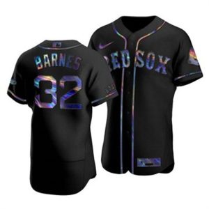 Outstanding Boston Red Sox #32 Matt Barnes Men's Nike Iridescent Holographic Collection MLB Jersey   Black