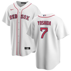 Fantastic Boston Red Sox #7 Masataka Yoshida Men's Nike White Home Jersey