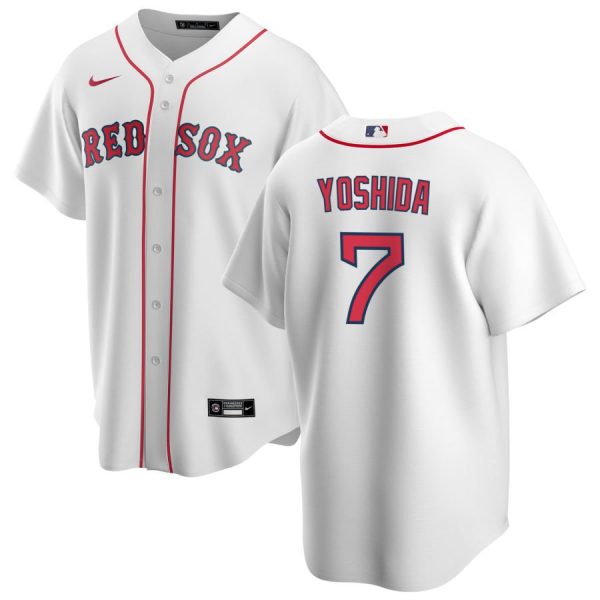 Fantastic Boston Red Sox #7 Masataka Yoshida Men's Nike White Home Jersey