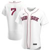 Stunning Boston Red Sox #7 Masataka Yoshida Men's Nike White Home 2020 Authentic Player MLB Jersey