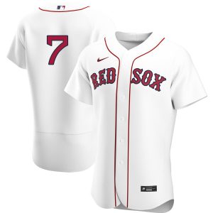 Stunning Boston Red Sox #7 Masataka Yoshida Men's Nike White Home 2020 Authentic Player MLB Jersey