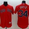 Impressive Red Sox #34 David Ortiz Red Flexbase Authentic Collection Stitched MLB Jersey