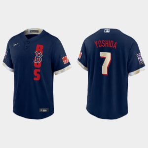 Amazing Boston Red Sox #7 Masataka Yoshida Men's Nike 2021 MLB All Star Game Fan's Version Navy Jersey