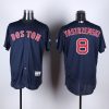 Delightful Red Sox #8 Carl Yastrzemski Navy Blue Flexbase Authentic Collection Stitched MLB Jersey