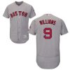 Stunning Red Sox #9 Ted Williams Grey Flexbase Authentic Collection Stitched MLB Jersey