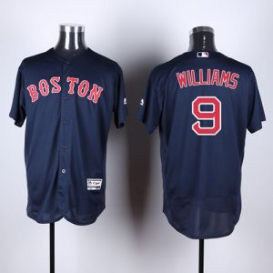 Amazing Red Sox #9 Ted Williams Navy Blue Flexbase Authentic Collection Stitched MLB Jersey