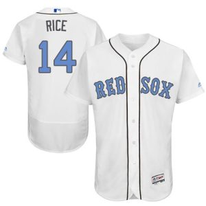 HighQuality Red Sox #14 Jim Rice White Flexbase Authentic Collection Father's Day Stitched MLB Jersey