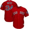 HighQuality Red Sox #34 David Ortiz Red New Cool Base with Retirement Patch Stitched MLB Jersey