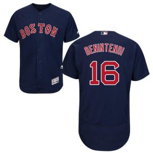 Exceptional Red Sox #16 Andrew Benintendi Navy Blue Flexbase Authentic Collection Stitched MLB Jersey