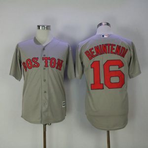 Amazing Red Sox #16 Andrew Benintendi Grey New Cool Base Stitched MLB Jersey