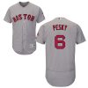 Stunning Red Sox #6 Johnny Pesky Grey Flexbase Authentic Collection Stitched MLB Jersey