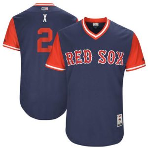 Superb Red Sox #2 Xander Bogaerts Navy X Players Weekend Authentic Stitched MLB Jersey