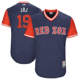 Amazing Red Sox #19 Jackie Bradley Jr Navy JBJ Players Weekend Authentic Stitched MLB Jersey